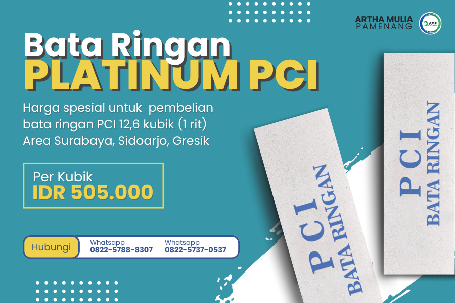 Harga Bata Ringan Surabaya Terbaru 2025 Artha Mulia Pamenang - Jual Bata Ringan Murah