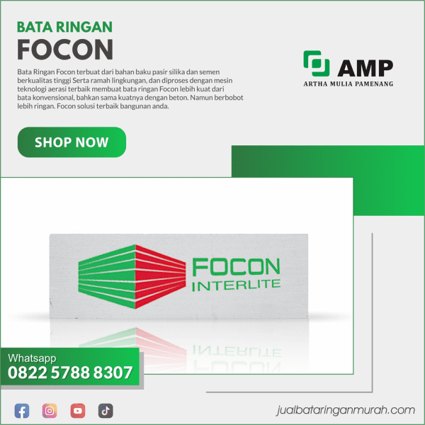 Artha Mulia Pamenang - Jual Bata Ringan Murah - Bata Ringan Focon