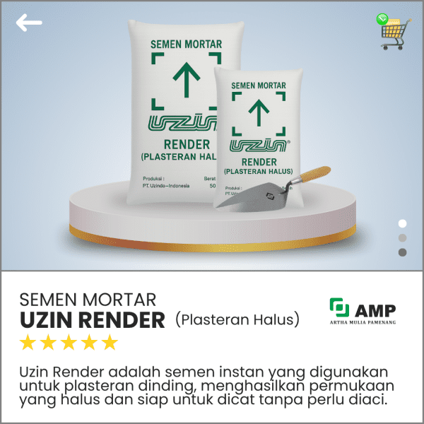 Artha Mulia Pamenang - Jual Bata Ringan Murah - Semen Mortar Uzin Render
