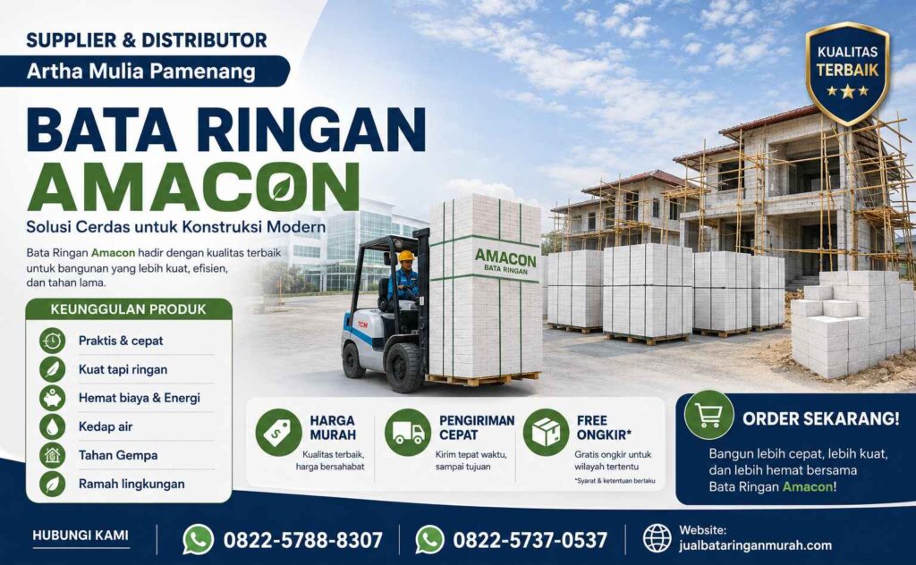 Jual Bata Ringan Amacon Semarang | Harga Terbaru 2026